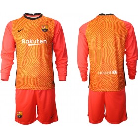 Billige Fotballdrakter FC Barcelona Keeper Barn draktsett 2020/21 M003 Langermet